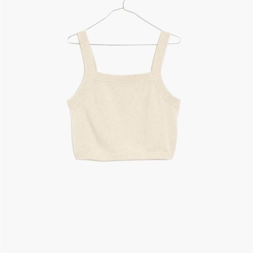 Madewell cashmere crop tank